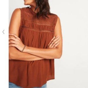 Old Navy High Neck Tank Top Copper Moon XS